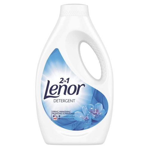 Lenor 2 in 1 Detergent pentru haine/rufe, spring awakening, 40 spalari, 2.2 L