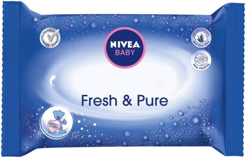 Nivea Servetele umede Baby Fresh & Pure, 63 buc