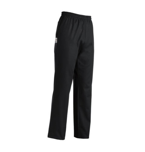 Pantaloni, marimea S, culoare negru, polyester 65%, bumbac 35%