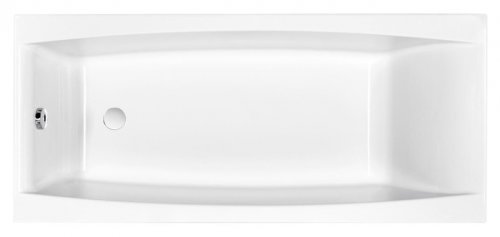Cada baie incastrata Cersanit Virgo, 170 x 75 cm, dreptunghiulara, alb lucios