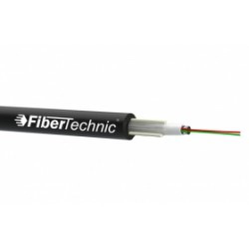 Fibră optică Fibertechnic 12 fibre SM Fujikura miniADSS 4 mm 0.8kN SPAN 50m