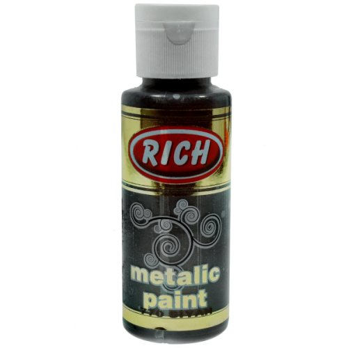 Acrilic negru metalizat 70ml Rich MET-070-0770