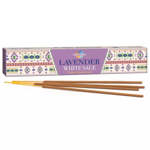 Betisoare Parfumate Dreptunghi - Set 10 Buc - Sacred Elements Lavender White Sage