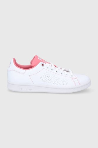 Adidas Originals Pantofi Stan Smith FY5465 culoarea alb, cu toc plat
