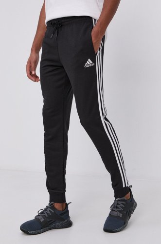 Adidas Pantaloni GK8831 bărbați, culoarea negru, material neted