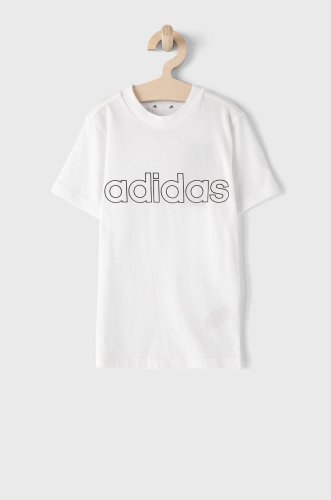 Adidas Tricou copii GN4002 culoarea alb, cu imprimeu