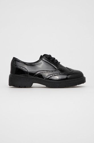 Answear Lab Pantof femei, culoarea negru, cu toc plat