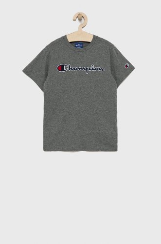 Champion Tricou de bumbac pentru copii culoarea gri, cu imprimeu