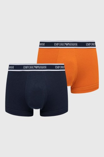 Emporio Armani Underwear Boxeri (2-pack) bărbați, culoarea portocaliu