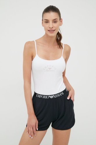 Emporio Armani Underwear top din bumbac culoarea alb