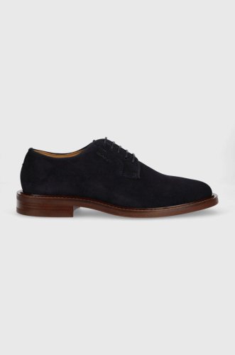 Gant pantofi de piele intoarsa St Akron barbati, culoarea albastru marin, 26633817.G69