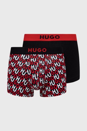 HUGO boxeri 2-pack barbati, culoarea negru