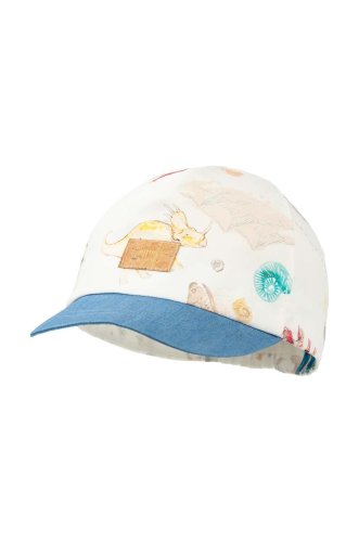 Jamiks șapcă de bumbac pentru copii KLAKIER culoarea bej, modelator