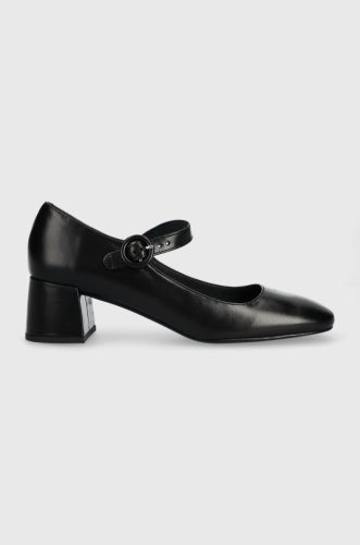 Jonak pantofi de piele DELOUMA CUIR culoarea negru, cu toc drept, 3300199