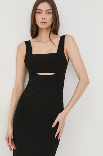 Victoria Beckham rochie culoarea negru, mini, mulata