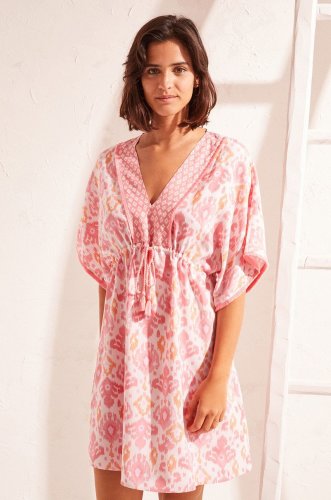 women'secret camasa de pijama Mix & Match femei, culoarea portocaliu