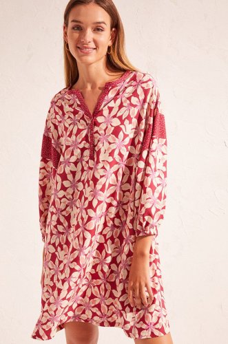 women'secret camasa de pijama Mix & Match femei, culoarea violet