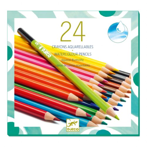 Set 24 creioane acuarel, Djeco