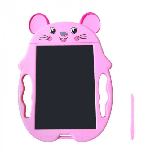 Jucarie educativa Tableta grafica electronica LCD, 9 inch, soricel, roz
