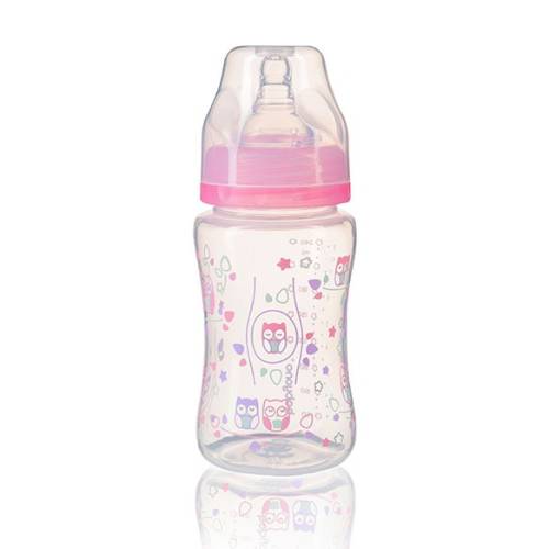 Biberon anti-colici Baby Ono cu tetina din silicon 240 ml 0 luni+ roz