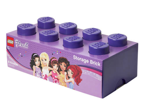 Cutie depozitare LEGO Friends 2x4 violet