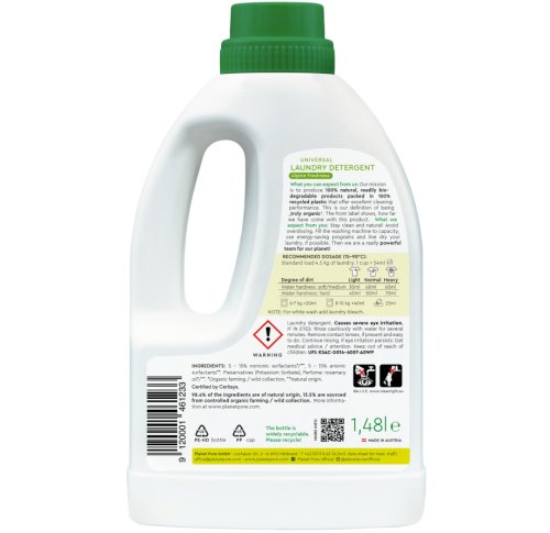 Detergent bio Planet Pure pentru rufe alpine freshness 1.48 litri