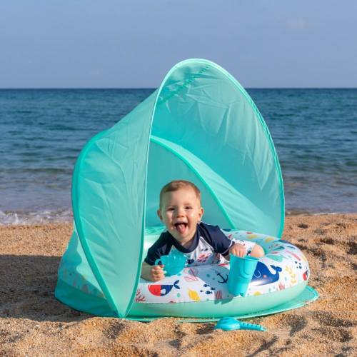 Piscina gonflabila cu parasolar pentru copii protectie UV 40+