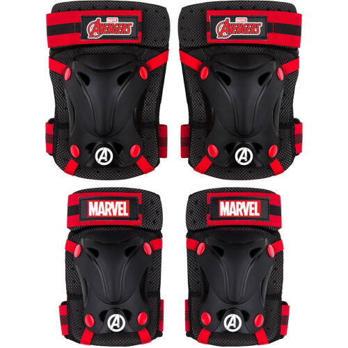 Set protectie Skate cotiere, genunchiere si incheieturi Avengers Seven