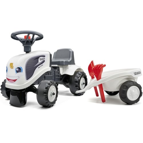 Falk - Tractor baby valtra white cu remorca si accesorii