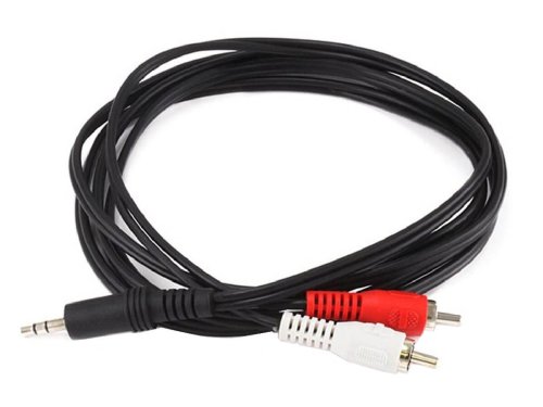 Cablu Audio 2xRCA - Jack 3.5 Stereo, 5m Lungime - Tip Male-Male pentru Sistem HIFI, Semnal Audio HD