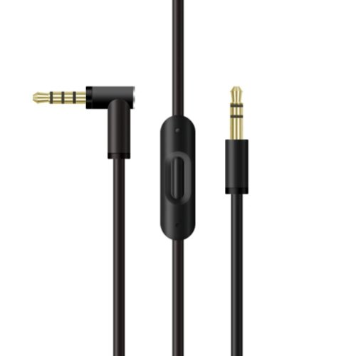 Cablu audio PadForce de 1.50m cu microfon RemoteTalk incorporat pentru casti Beats, Jack 3.5mm - Negru