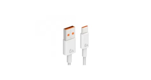 Cablu de date si incarcare SuperCharge Type-C USB 3.1 compatibil cu Huawei, 6A, max 65W, 1m, Alb