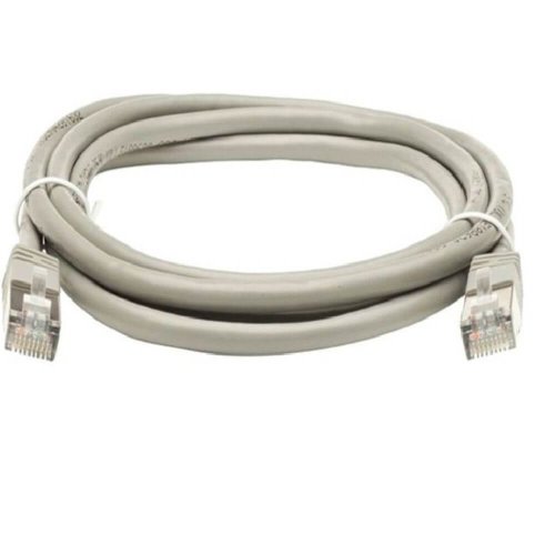 Cablu UTP Retea, Gri, Ethernet Cat 5e, 3m Lungime - Cablu Patch de Internet cu Mufa, Conector RJ45
