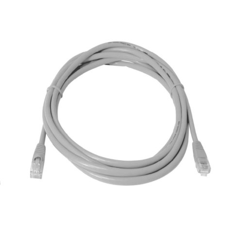Cablu UTP Retea, Gri, Ethernet Cat 5e, 5m Lungime - Cablu Patch de Internet cu Mufa, Conector RJ45