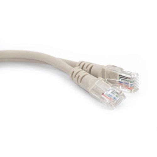 Cablu UTP Retea, Gri, Ethernet Cat 5e, 7.5m Lungime - Cablu Patch de Internet cu Mufa, Conector RJ45