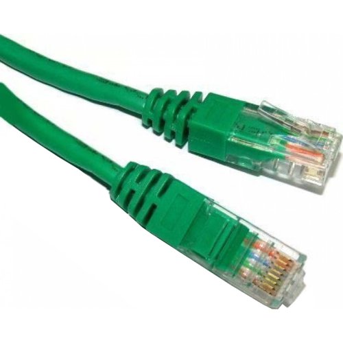 Cablu UTP Retea, Verde Cat5e, 1m Lungime - Cablu Ethernet cu Mufa, Conector RJ45