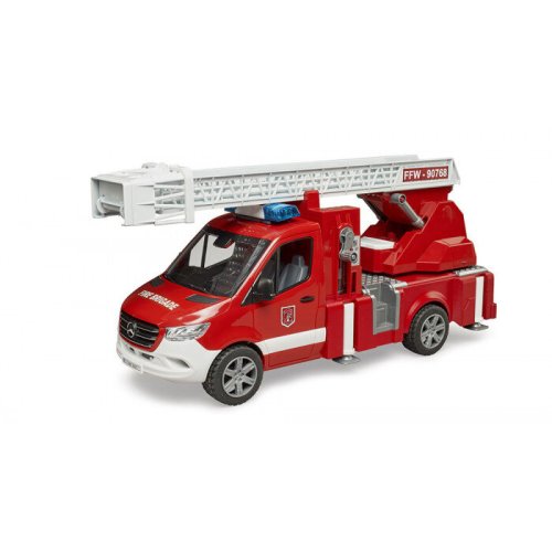 Camion de pompieri Mercedes-Benz Sprinter cu scara si baliza - Bruder 2673