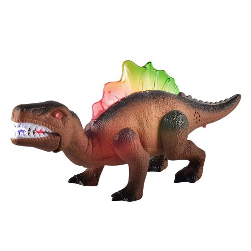 Dinozaur Morelladon Beltrani cu lumini, sunete si miscari realiste, Maro, 32cm, DY2001A RCO®
