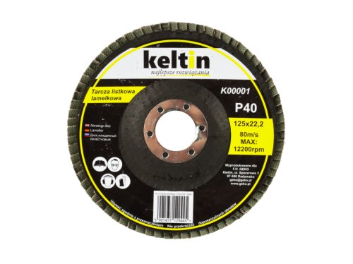 Disc abraziv pentru slefuire, 125 mm, P40, Keltin