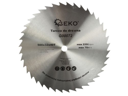 Disc circular pentru lemn 500x32x40T, Geko G00072