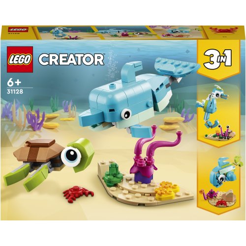 Lego Creator Delfin Si Broasca Testoasa 31128, 137 piese