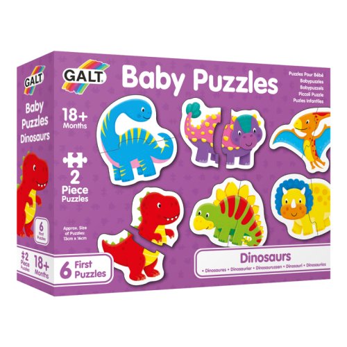 Puzzle bebelusi Galt, Dinosauri, 12 piese, 1005455