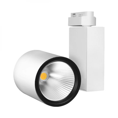 Spot LED pe sina, 30W, lumina rece(6500 K), 2660 lm, alb, Braytron Plus