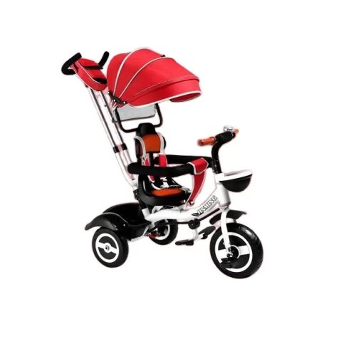 Tricicleta 3 in 1 pentru copii LEXI sezut rotativ , copertina pliabila si maner dirijare, rosu