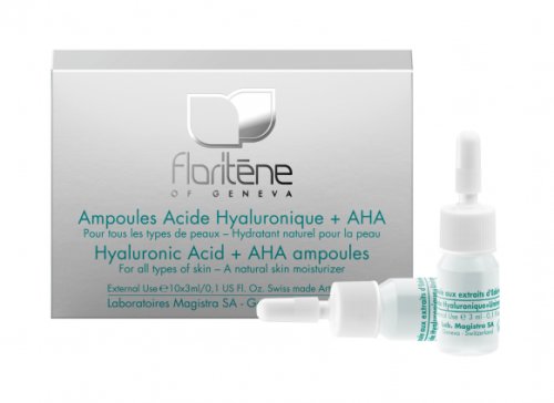 Fiole acid hialuronic aha serum face lift 10x3ml - floritene
