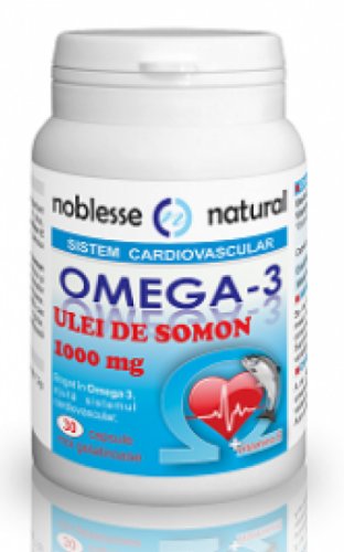 Omega3 forte ulei somon 1000mg E 30cp - NOBLESSE NATURAL