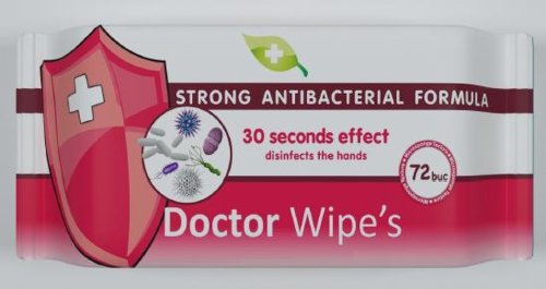 Servetele umede antibacteriene 72b - DR WIPE`S