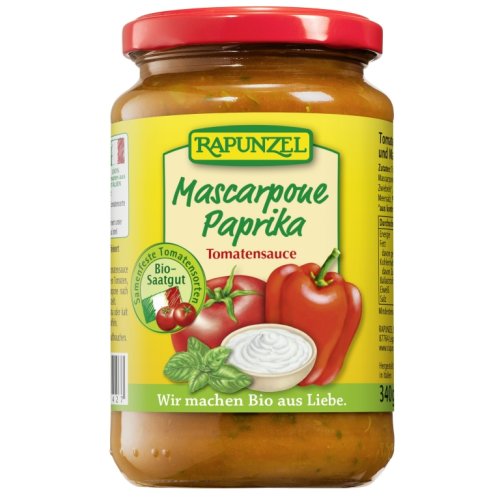 Sos tomat Mascarpone ardei rosu 330ml - RAPUNZEL