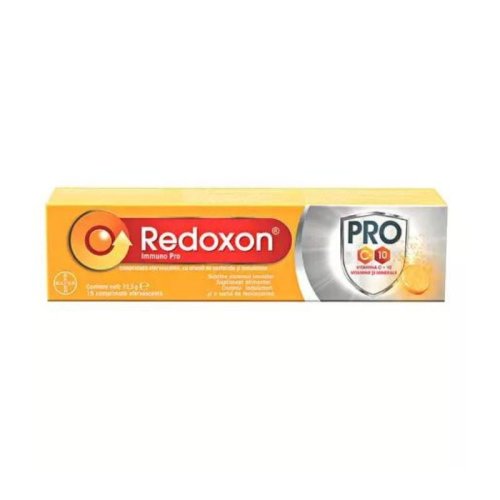 Redoxon Immuno Pro, 1000 mg, 15 comprimate efervescente, Bayer