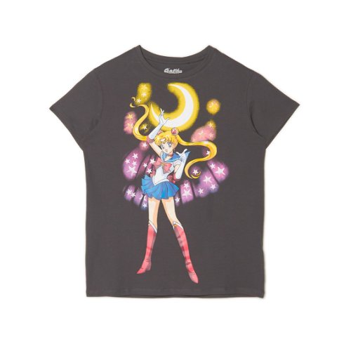 Cropp - Tricou cu imprimeu Sailor Moon - Gri